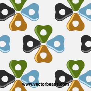 Clipart Set of Triangle Spacer Beads – NEW!