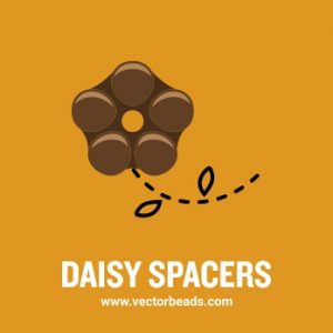Vector Clipart of Flower Spacer Beads – New!